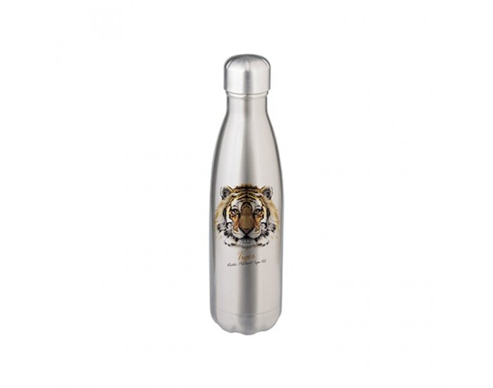BESTSUB Бутилка, стоманена, сива, 500 ml, с възможност за персонализация