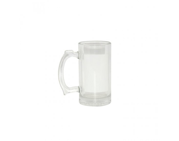 BESTSUB Халба за бира, стъклена, 470 ml, с възможност за персонализация