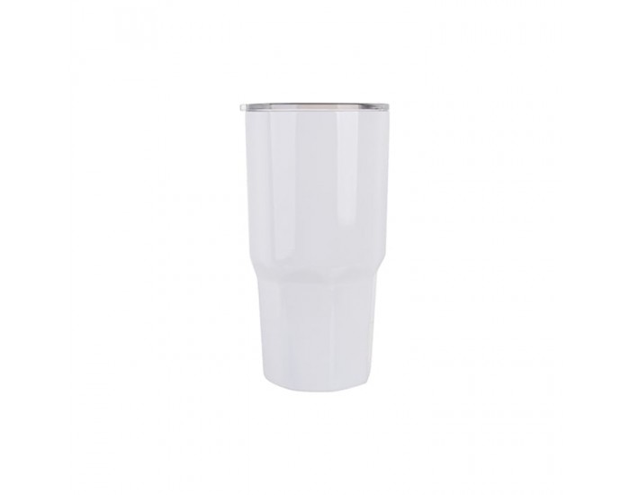 BESTSUB Термочаша, стоманена, бяла, 900 ml, с възможност за персонализация