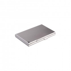 Durable Кутия за визитки, двойна, алуминиева, сива - Durable