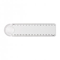 Линия Linear, пластмасова, с лупа, 15 cm - Офис аксесоари
