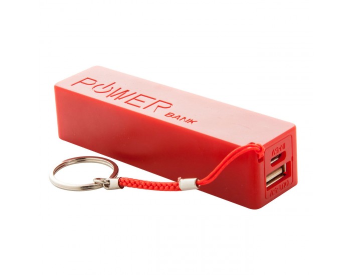 Cool Мобилна батерия Kanlep, 2000 mAh, червена