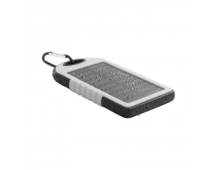 Cool Мобилна батерия Durabank Solar, 4000 mAh, бяло-черна