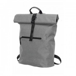 Office 1 Раница Rolltop, водоустойчива, с джоб, 300D RPET, 40 х 60 cm, сива - Несесери, Портмонета, Раници и Чанти