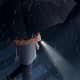 Office 1 Чадър Flashlight, автоматичен, диаметър 102 cm, дръжка-фенер, черен