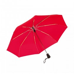 Office 1 Чадър, сгъваем, open-close, с гумирана дръжка, 97 cm, червен - Аксесоари за пътуване