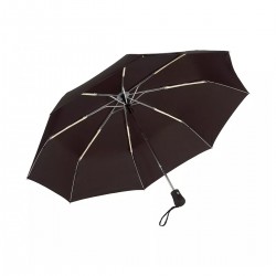 Office 1 Чадър, сгъваем, open-close, с гумирана дръжка, 97 cm, черен - Аксесоари за пътуване