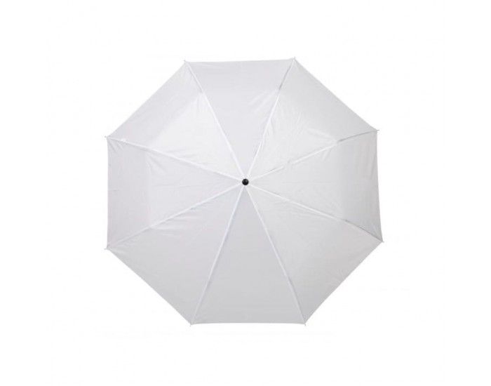 Office 1 Чадър, сгъваем, с пластмасова дръжка, 96 cm, бял