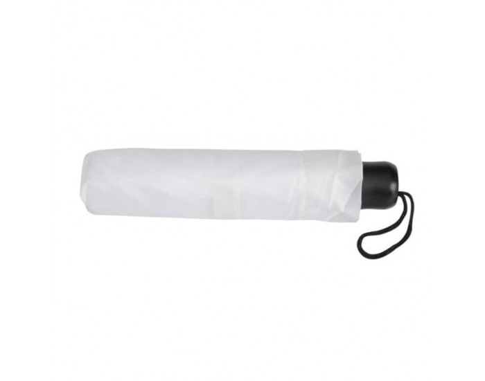 Office 1 Чадър, сгъваем, с пластмасова дръжка, 96 cm, бял