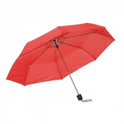 Office 1 Чадър, сгъваем, с пластмасова дръжка, 96 cm, червен - Аксесоари за пътуване