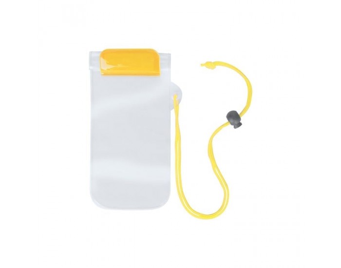 Калъф за телефон Wapro, 95 х 230 mm, прозрачен, жълт