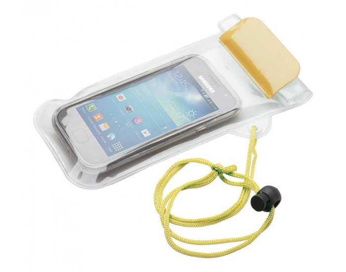 Калъф за телефон Wapro, 95 х 230 mm, прозрачен, жълт
