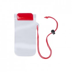 Калъф за телефон Wapro, 95 х 230 mm, прозрачен, червен - Аксесоари за пътуване