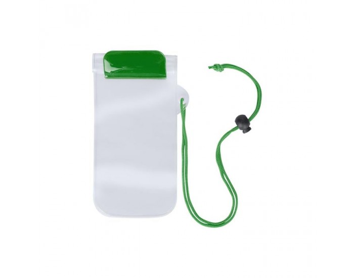 Калъф за телефон Wapro, 95 х 230 mm, прозрачен, зелен