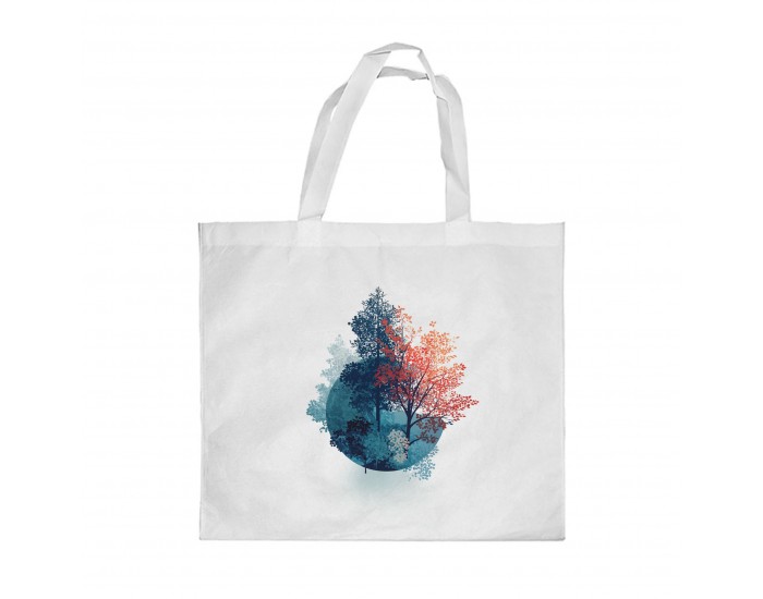 Gift&Go Торбичка Nature - Експозиция, полиестерна, 38 х 39 cm, бяла