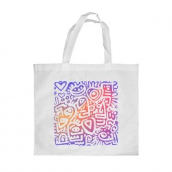 Gift&Go Торбичка Fun - Дудъл, полиестерна, 38 х 39 cm, бяла - Аксесоари за пътуване