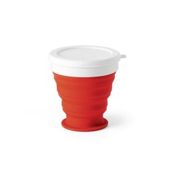 Чаша за пътуване Astrada, сгъваема, 250 ml, червена - Hi!dea
