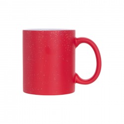 BESTSUB Магическа чаша, керамична, 330 ml, червен мат, с възможност за персонализация - Декорации