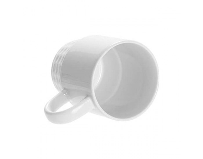 BESTSUB Чаша Stacking, керамична, с дръжка, 300 ml, бяла