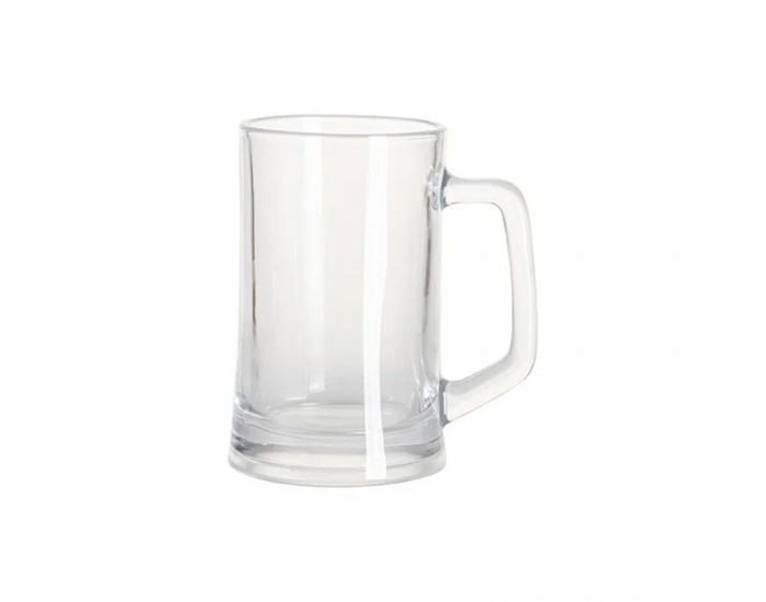 BESTSUB Халба за бира, стъклена, прозрачна, 360 ml