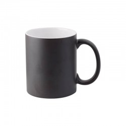 BESTSUB Магическа чаша, керамична, с дръжка, 330 ml, черен мат - Декорации