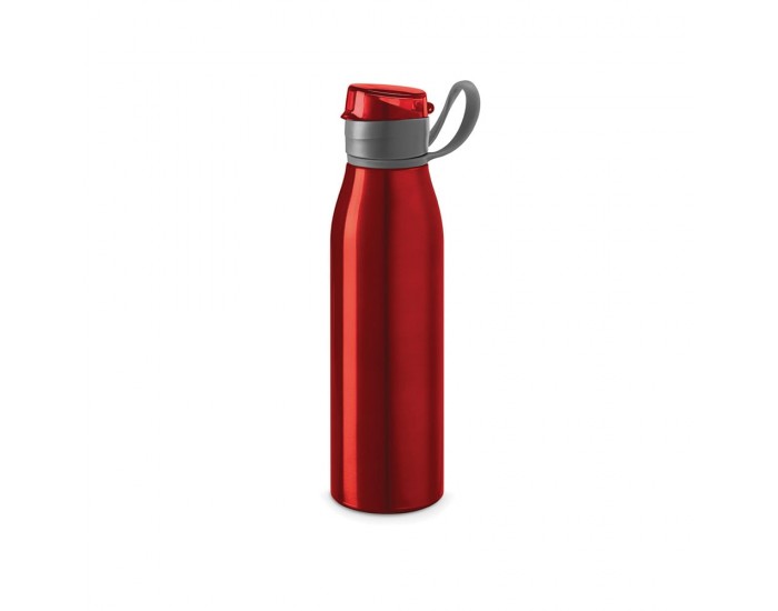 Hi!dea Бутилка Korver, спортна, метална, 650 ml, червена