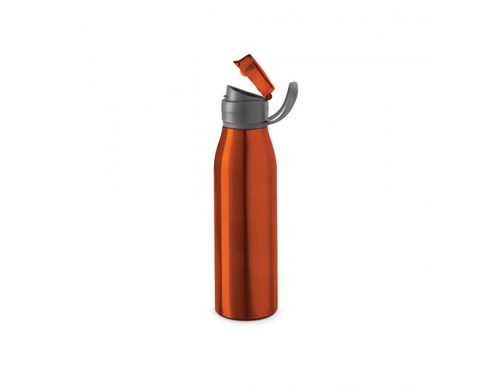 Hi!dea Бутилка Korver, спортна, метална, 650 ml, оранжева
