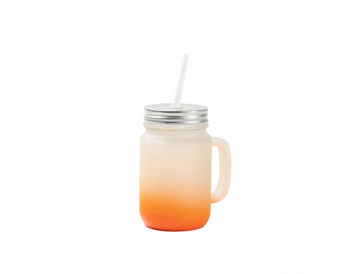 BESTSUB Буркан за сублимация Frosted, оранжев, 350ml