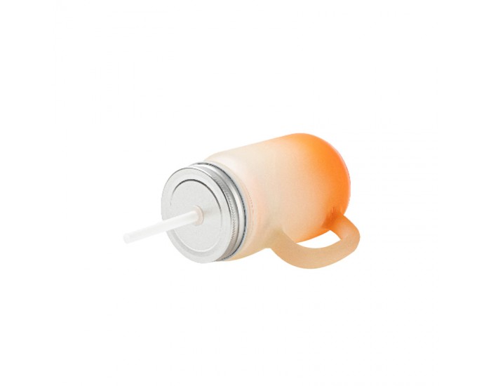 BESTSUB Буркан за сублимация Frosted, оранжев, 350ml