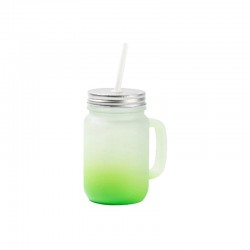 BESTSUB Буркан за сублимация Frosted, зелен, 350ml - Декорации