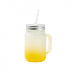 BESTSUB Буркан за сублимация Frosted, жълт, 350ml - Декорации