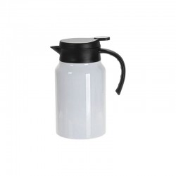 BESTSUB Термокана, с дръжка и капак, 1.5 L, бяло-черна - Декорации