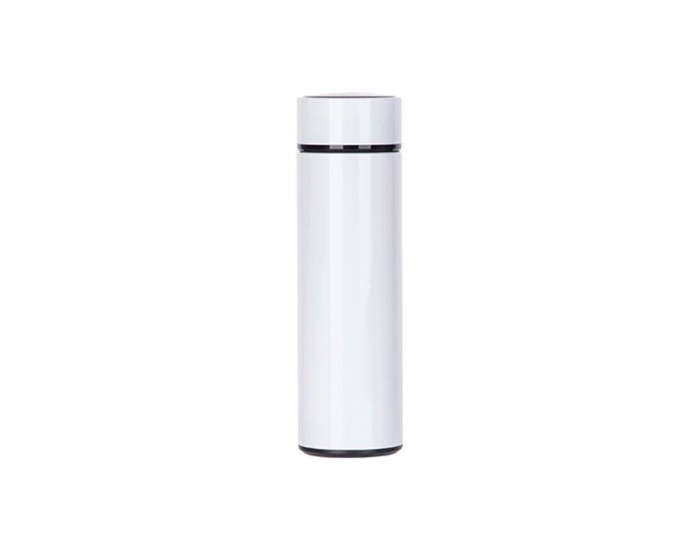 BESTSUB Термос, с температурен индикатор, инокс, 450 ml, бял