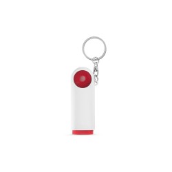 Ключодържател Token, 7 х 1 х 2.5 cm, червен - Hi!dea