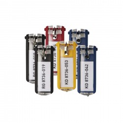 Durable Ключодържатели, резервни, с табелка, 6 броя, асорти - Durable