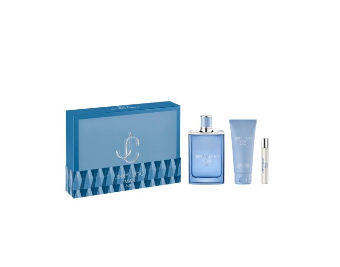 Jimmy Choo Парфюм Aqua, FR M, Eau de toilette, 100 ml, в комплект с парфюм 7.5 ml и душ гел 100 ml, мъжки