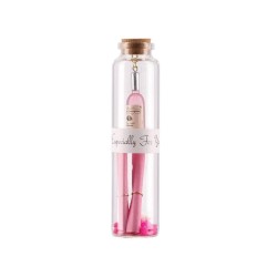 Шишенце със съобщение Takk Elixir, стъклено, асорти - Декорации