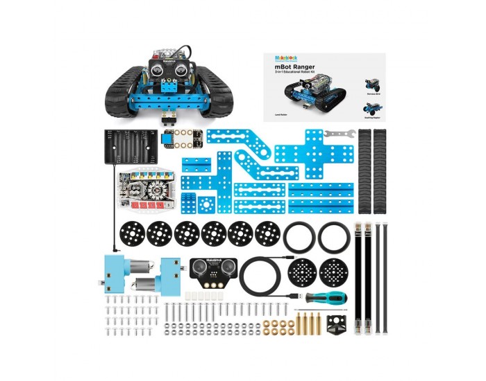 Робот mBot Ranger, 3 в 1, интерактивен, 6 сензора