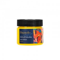 Deli Акрилна боя Finenolo, в бурканче, 100 ml, жълта - Deli