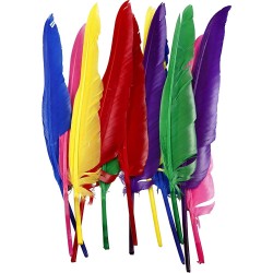 Creativ Company Пера, 13 cm, 6 цвята, 48 броя - Creativ Company