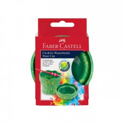Faber-Castell Чаша за рисуване, сгъваема, зелен мрамор - Офис аксесоари