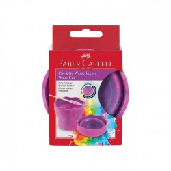 Faber-Castell Чаша за рисуване, сгъваема, розов мрамор - Офис аксесоари