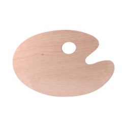 Палитра Standart Pop Able, овална, дървена, 20 х 30 cm - Офис аксесоари