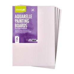 Кеширано платно Standart Board, акварелно, A4, 4 броя - Офис аксесоари