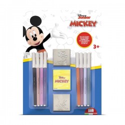 Multiprint Комплект Mickey Mouse, с 2 печата и 8 флумастера - Multiprint