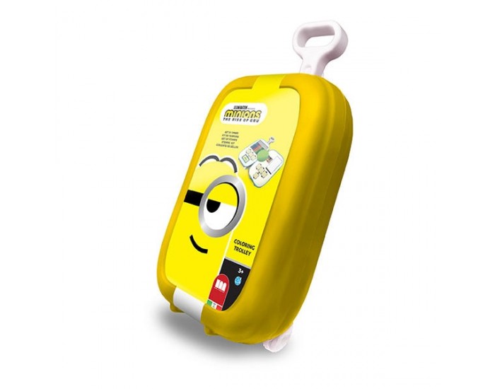 Multiprint Комплект за оцветяване Minions, в куфарче, на колела, асорти