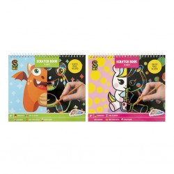 Moxy Книжка за издраскване. 10 листа. асорти, 48 броя - Материали за декорация