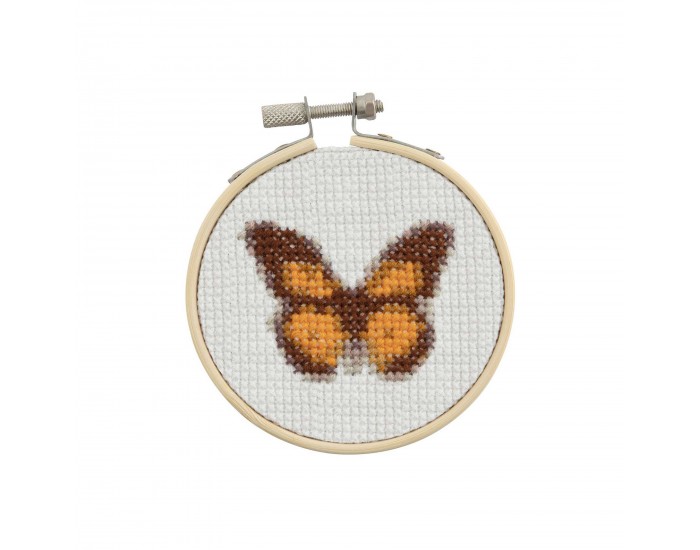 Craft ID Комплект за бродиране Пеперуда, мини, 12.5 х 10 cm