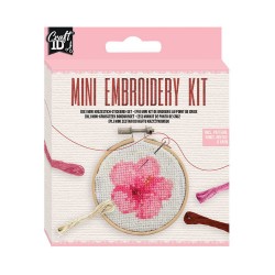 Craft ID Комплект за бродиране Цвете, мини, 12.5 х 10 cm - Craft id