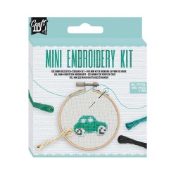 Craft ID Комплект за бродиране Кола, мини, 12.5 х 10 cm - Craft id